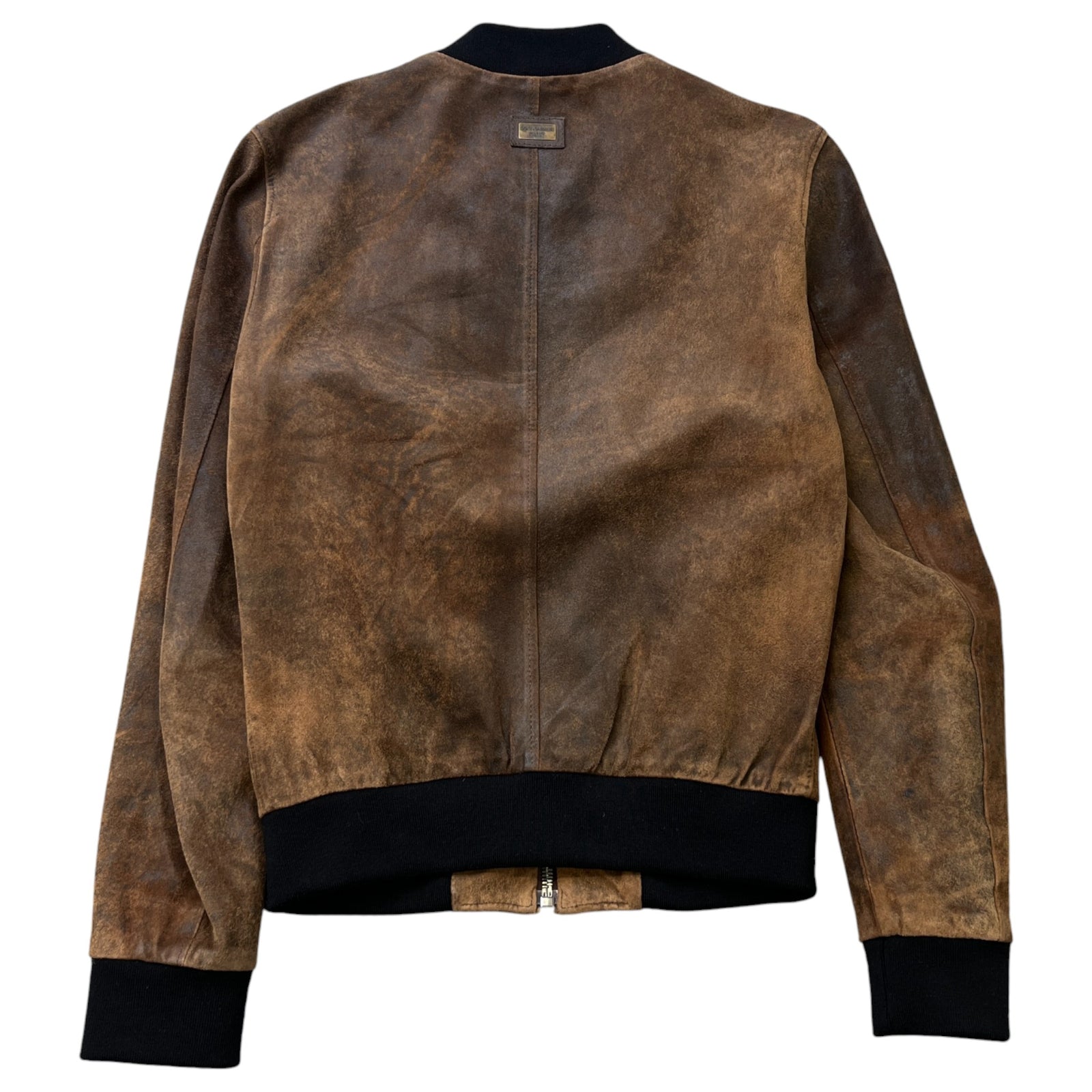Men's Vintage Effect Bomber Jacket Brown Size IT 44 / XS - Photo 2