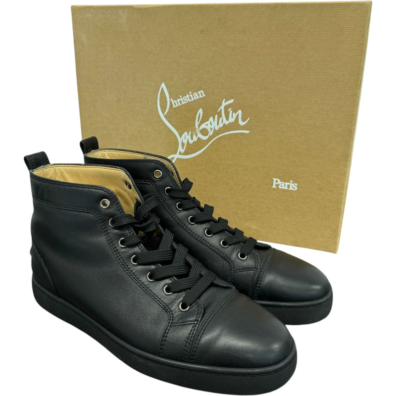 Men's Louis Flat High Trainers Black Size UK 8 / EU 42