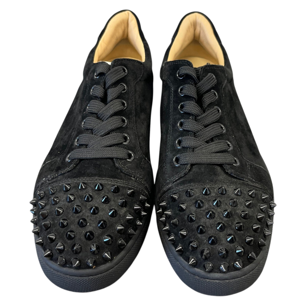 Women's Louis Junior Spikes Flat Low Trainers Black Size UK 6 / EU 39 - Photo 6