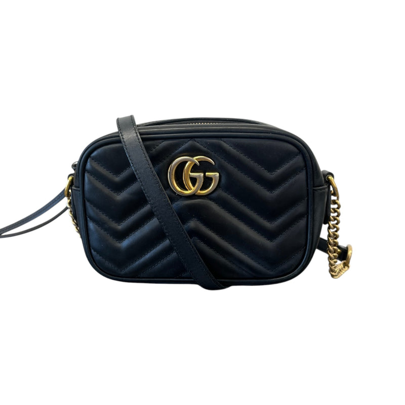 Women's Gg Marmont Mini Camera Bag Black