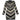 Women's Shoulder Pad Knit Monogram Mini Dress Long Sleeve T-Shirt Black Size S