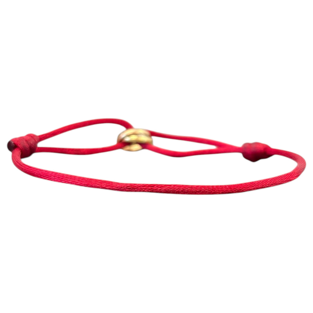 Men's Trinity Cord Bracelet Red - Photo 2
