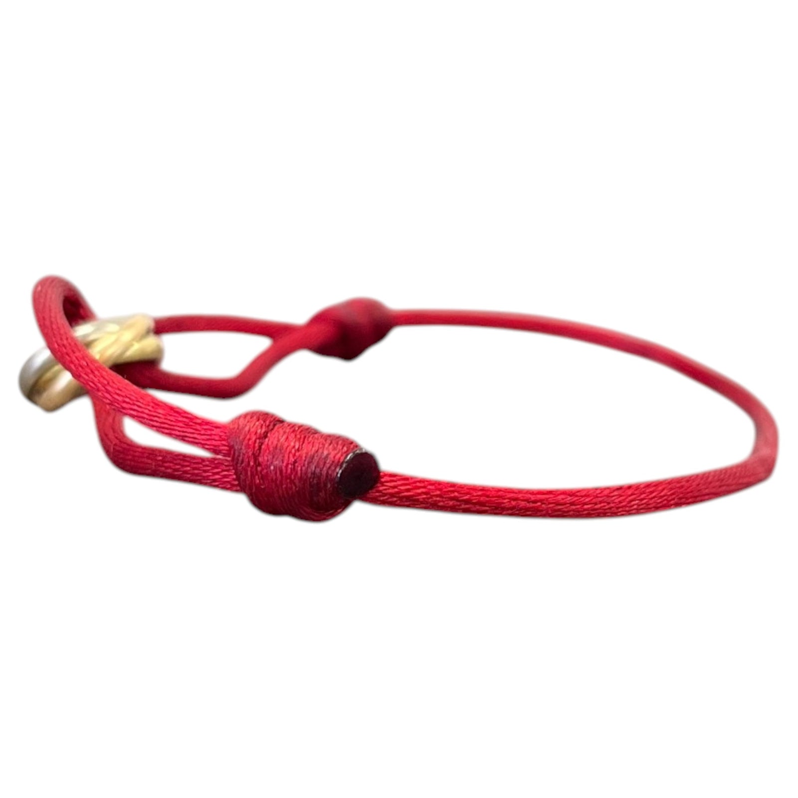 Men's Trinity Cord Bracelet Red - Photo 4