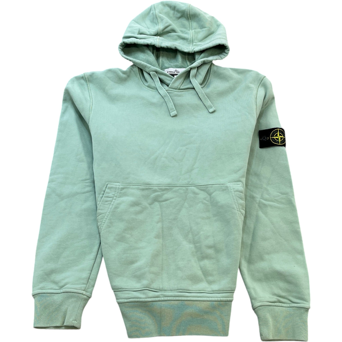 Men's Applique Logo Sweatshirt Green Size M - Photo 1