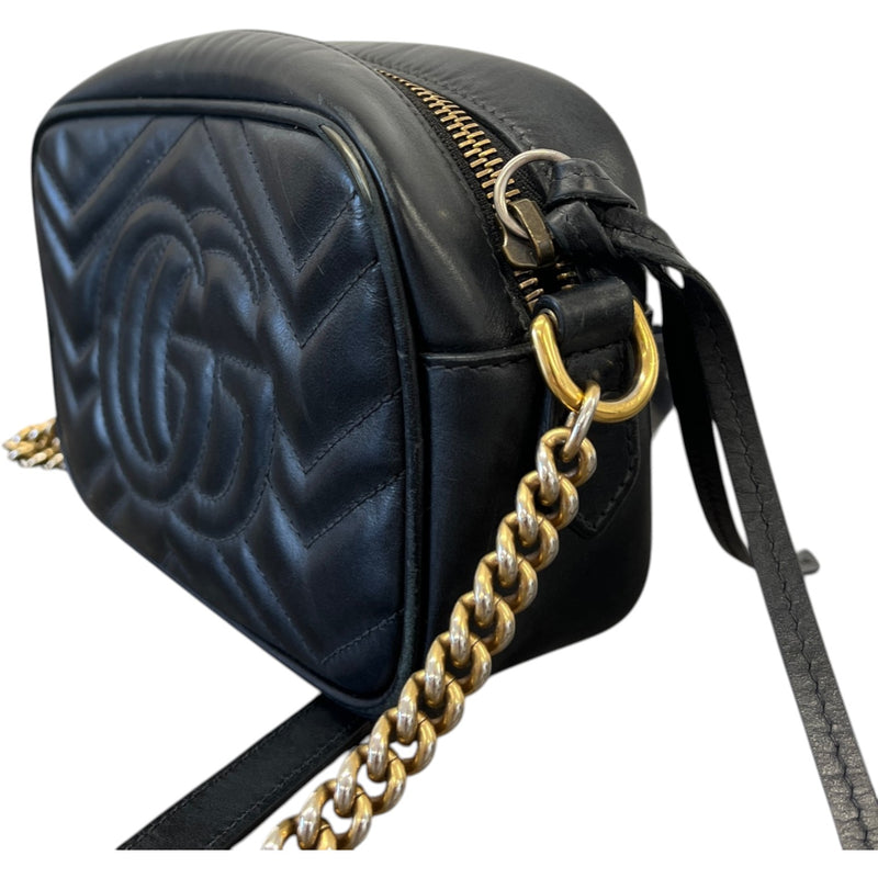 Women's Gg Marmont Mini Camera Bag Black
