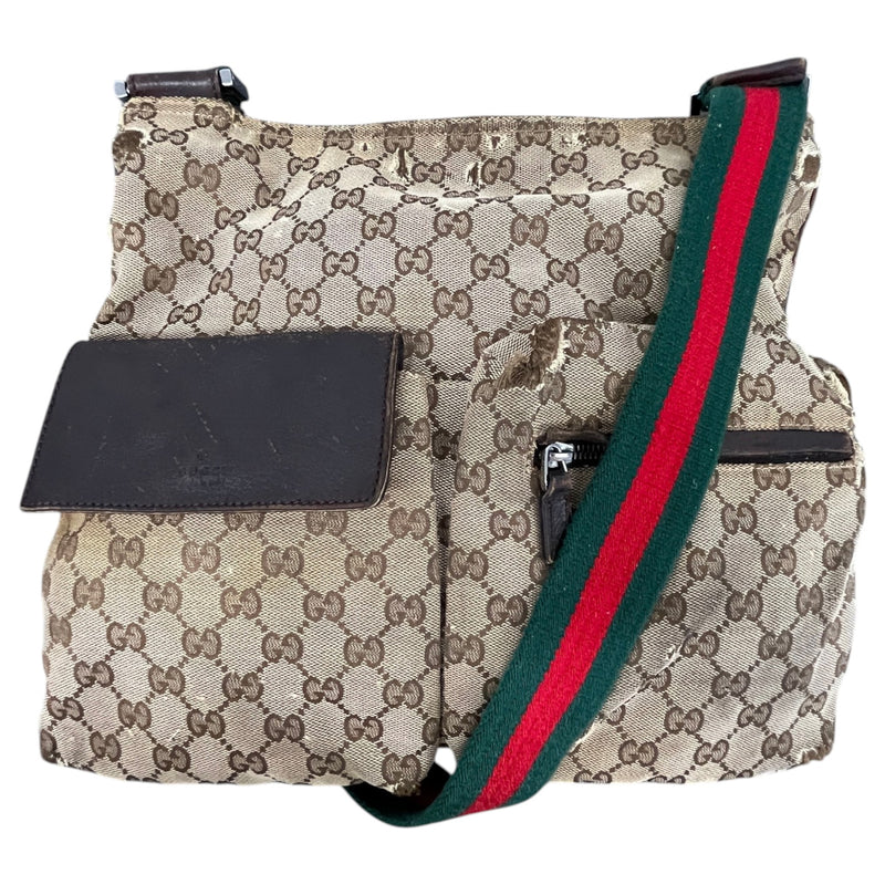 Men's GG Supreme Messenger Bag Beige