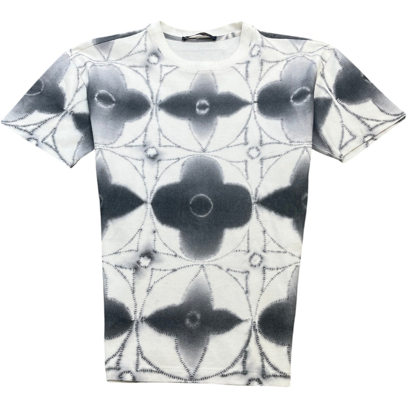 Men's Shibori Tie-Dye Monogram T-Shirt White Size XS
