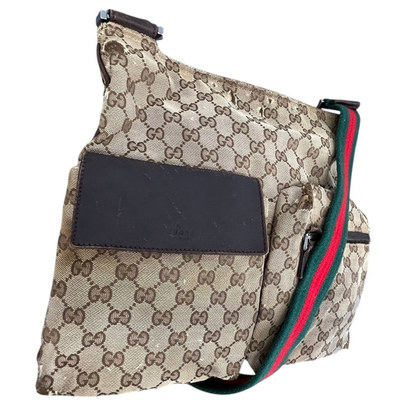 Men's GG Supreme Messenger Bag Beige