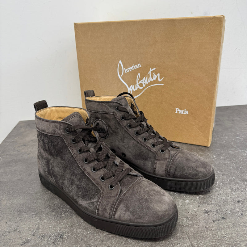 Men's Louis Flat Veau High Trainers Brown Size UK 9 / EU 43