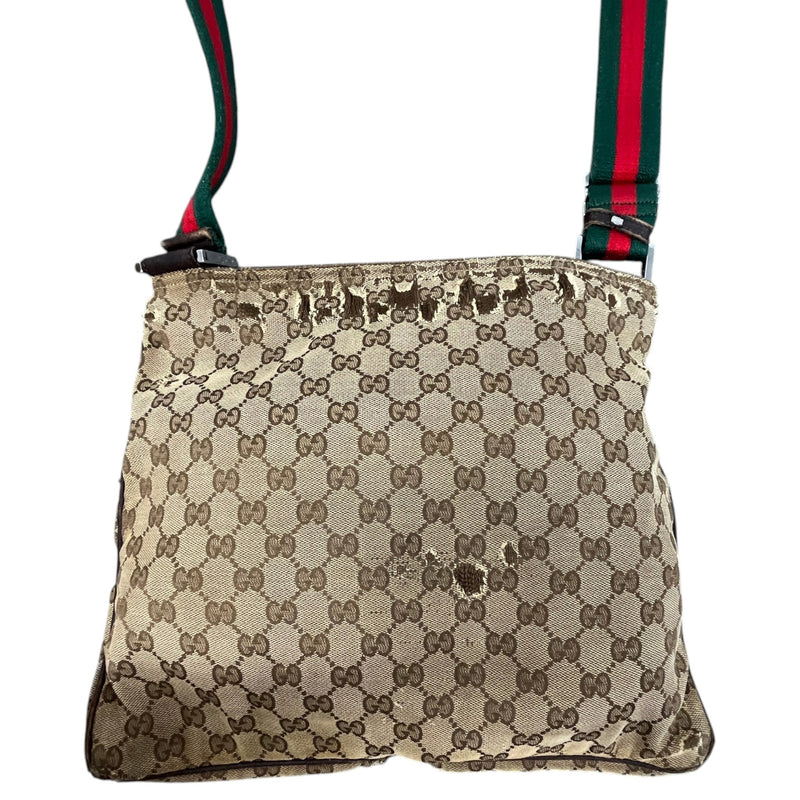 Men's GG Supreme Messenger Bag Beige