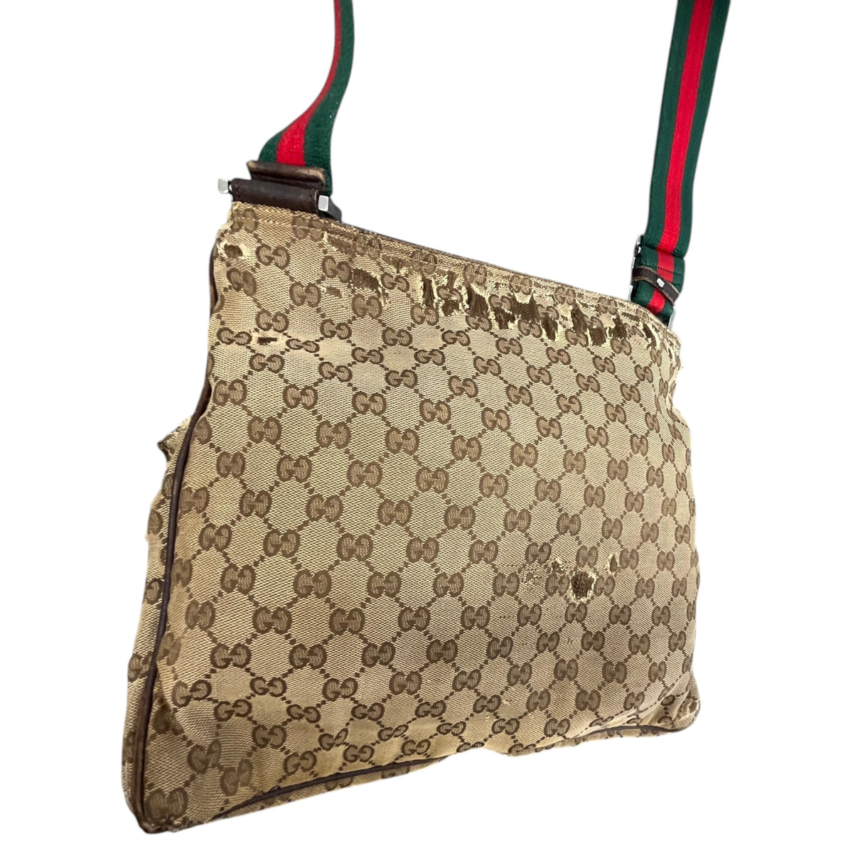 Men's GG Supreme Messenger Bag Beige - Photo 8