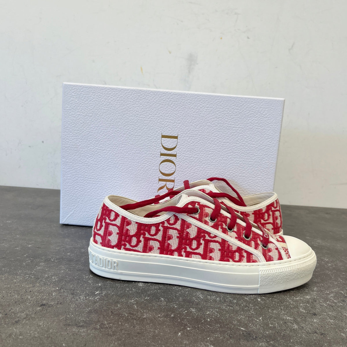 Women's Walk'n'Dior Low Trainers Red Size UK 5.5 / EU 38.5 - Photo 12