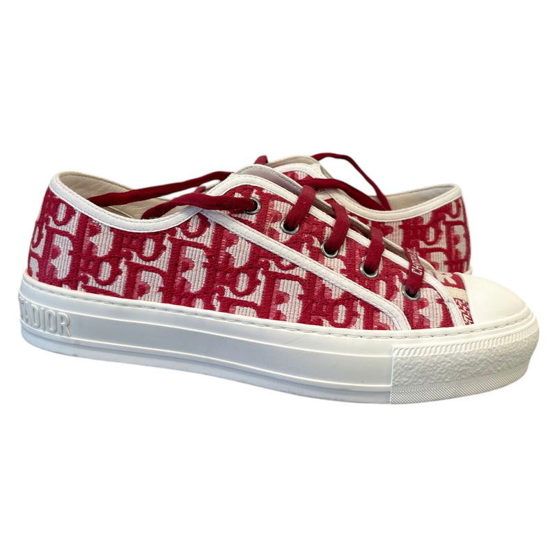 Women's Walk'n'Dior Low Trainers Red Size UK 5.5 / EU 38.5
