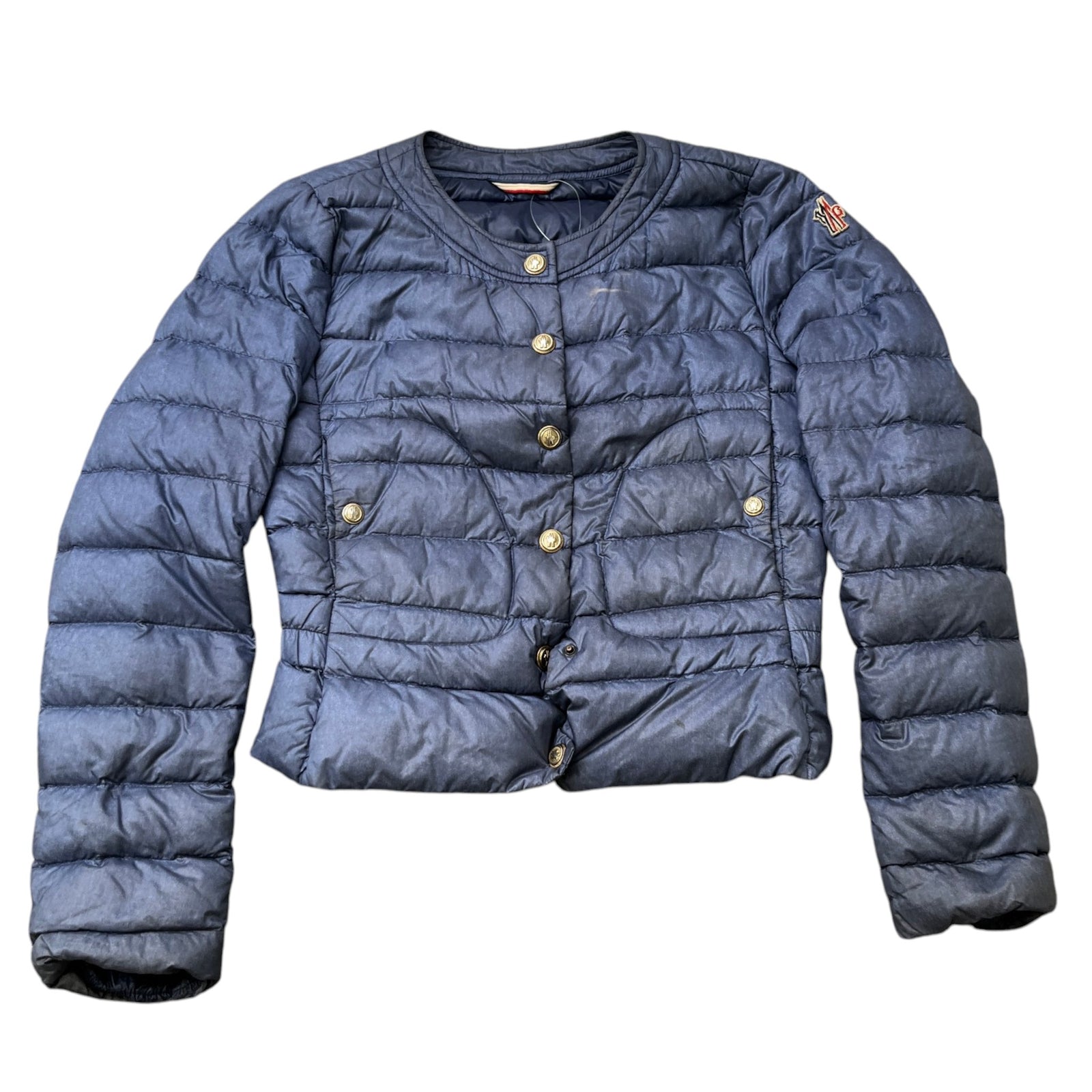 Women's Clender Down Jacket Blue Size 1 / UK 10 - Photo 1