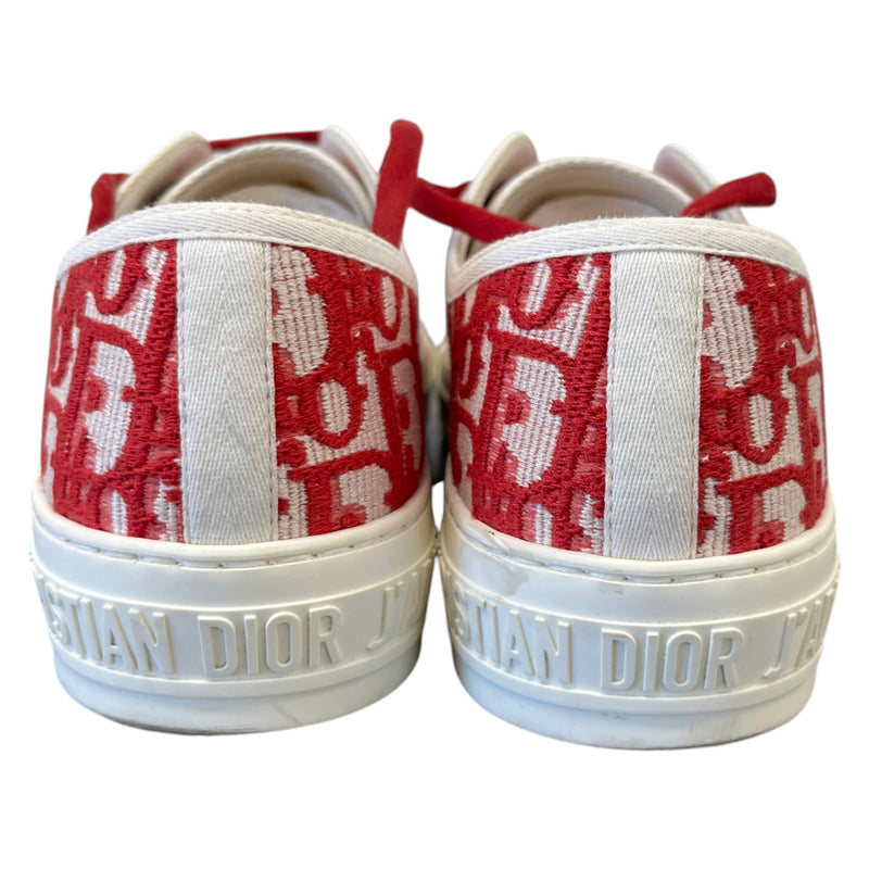 Women's Walk'n'Dior Low Trainers Red Size UK 5.5 / EU 38.5