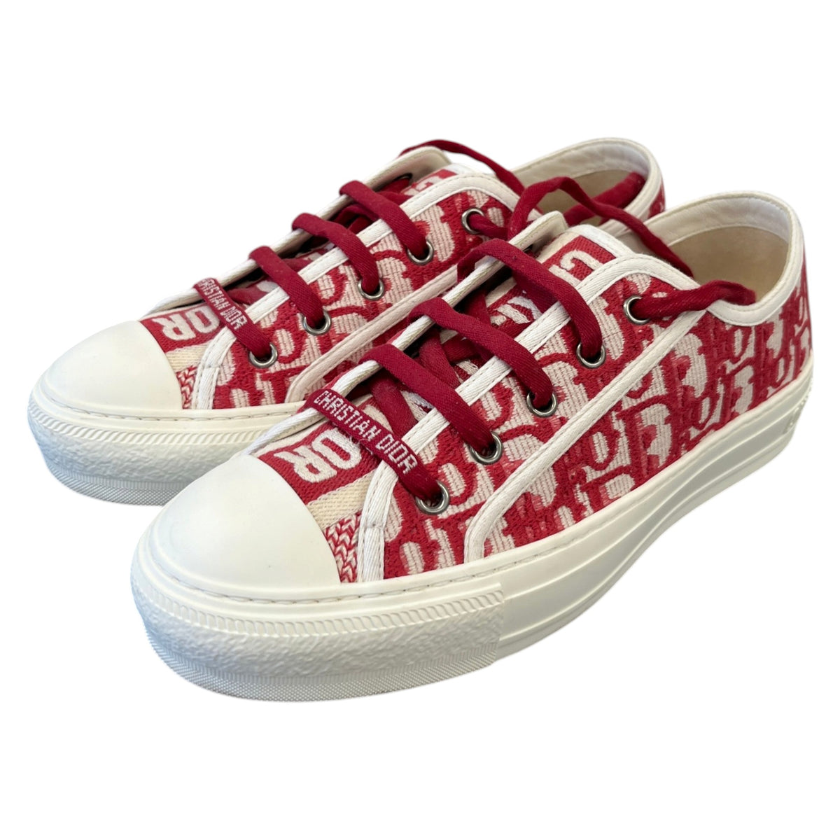 Women's Walk'n'Dior Low Trainers Red Size UK 5.5 / EU 38.5 - Photo 9