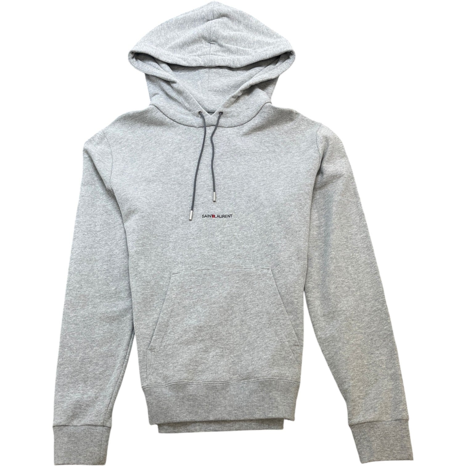 Men's Logo Print Hoodie Grey Size XS - Photo 1