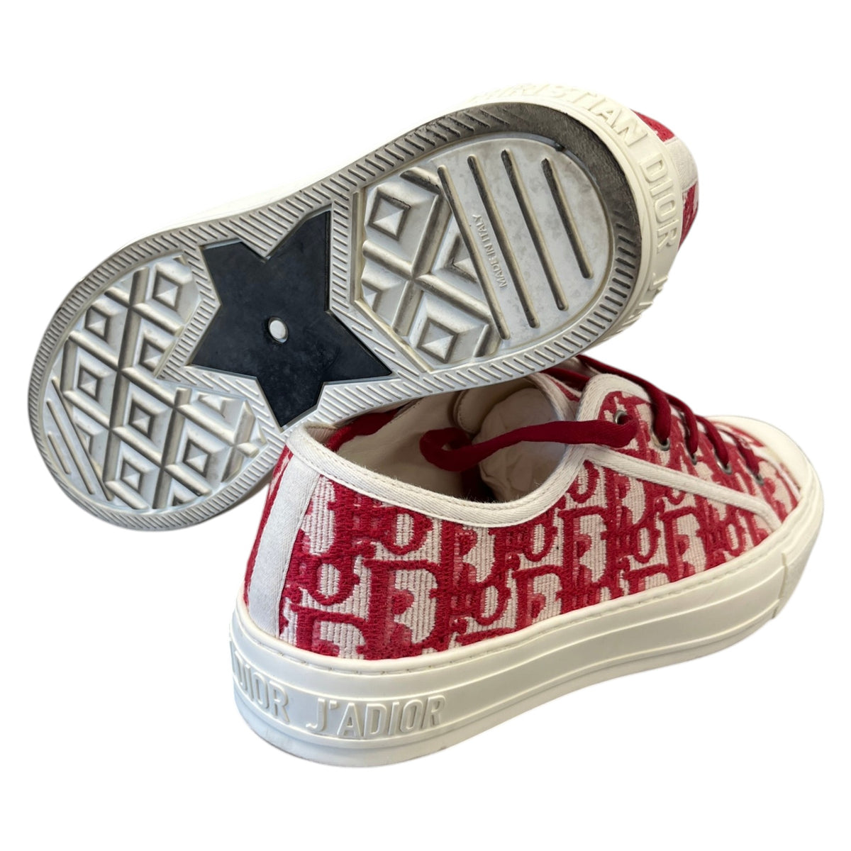 Women's Walk'n'Dior Low Trainers Red Size UK 5.5 / EU 38.5 - Photo 10