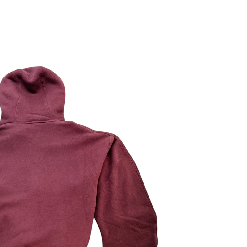 Women's Anagram Embroidered Zip Up Hoodie Burgundy Size M / UK 10