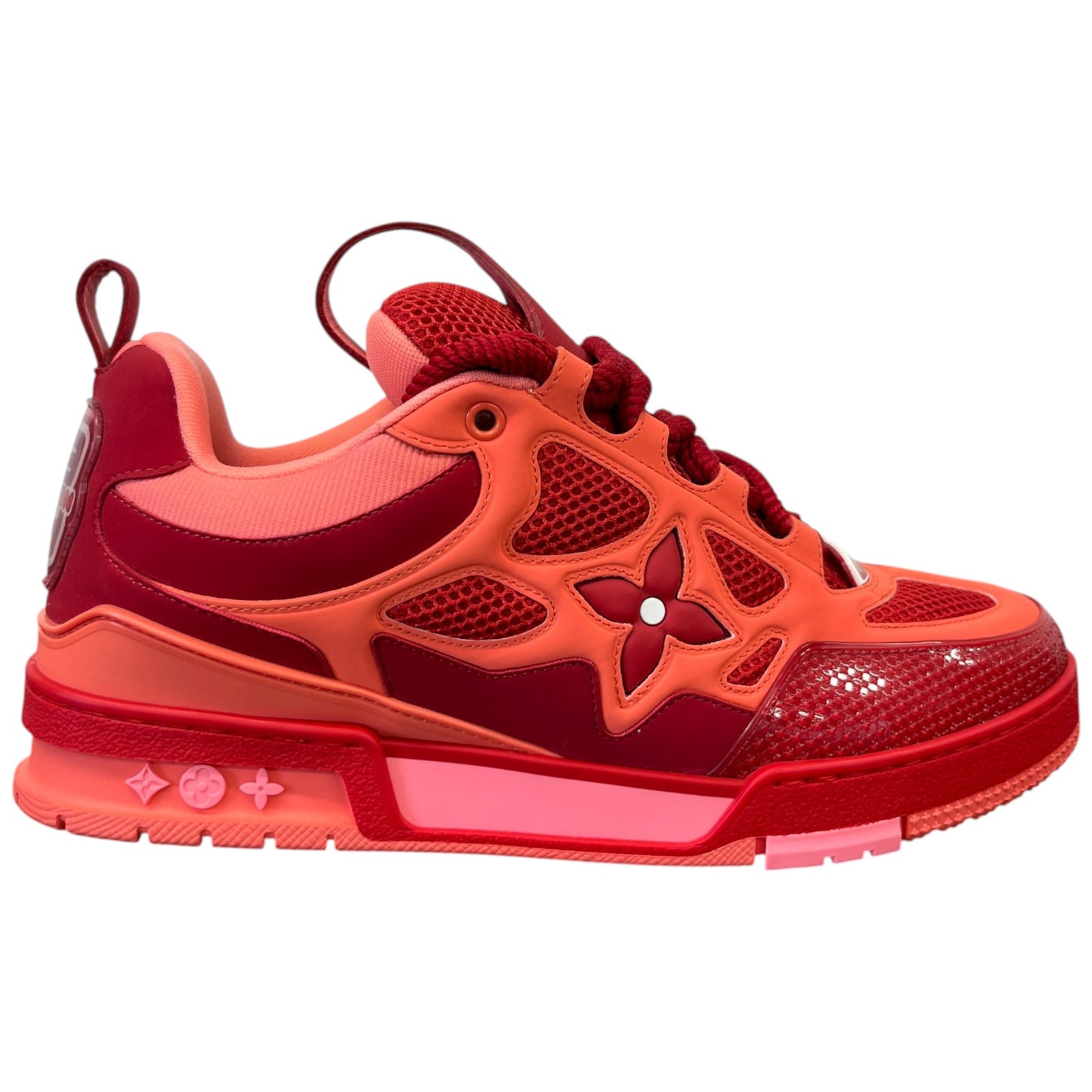 Men's Lv Skate Low Trainers Red Size EU 42 / UK 8 - Photo 1