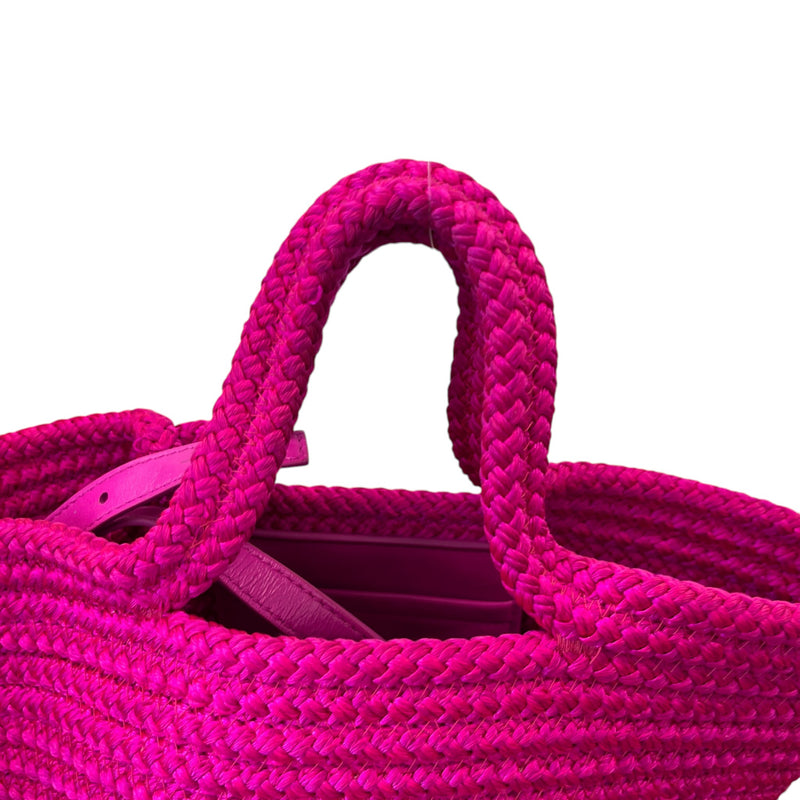 Women's Small Ibiza Basket Bag Pink