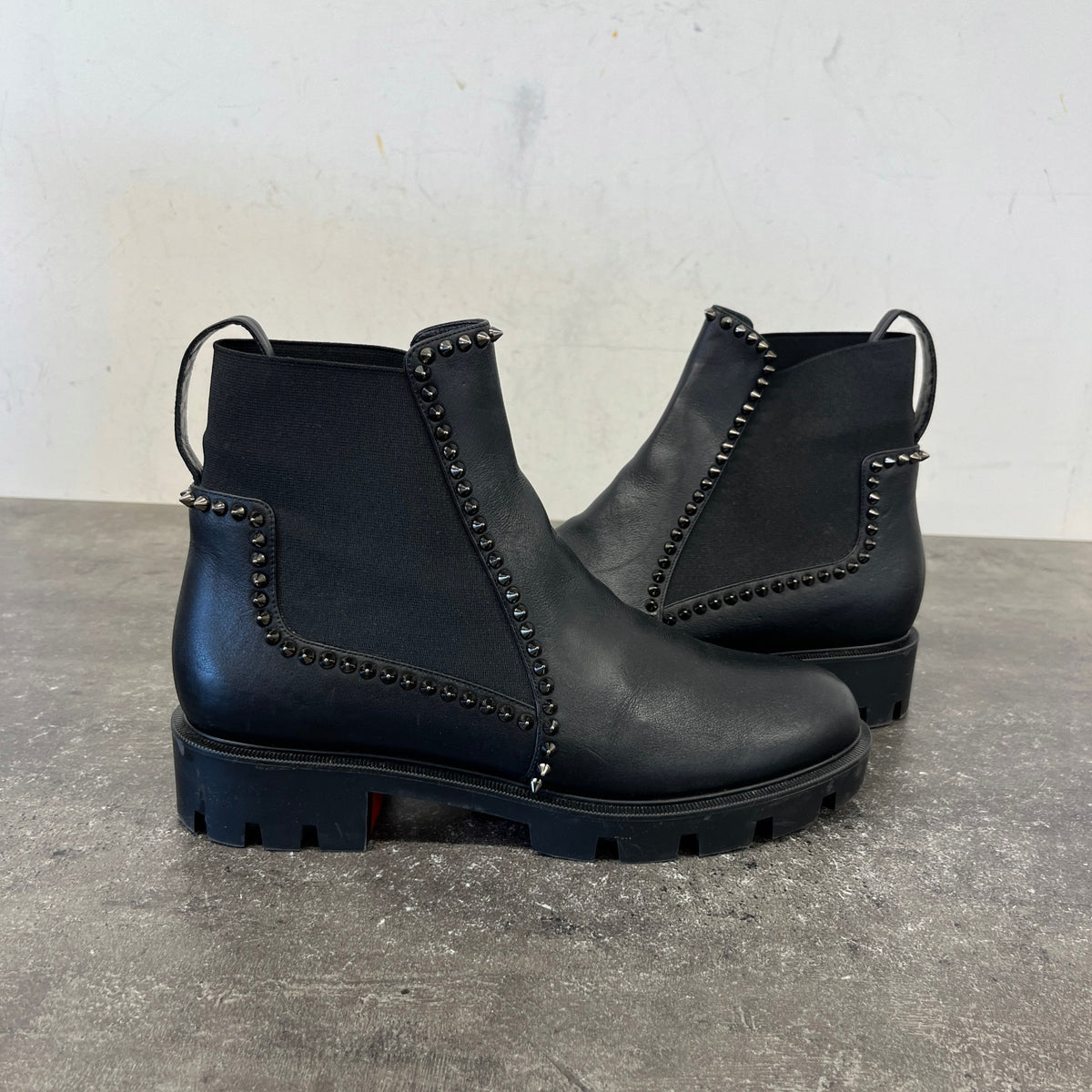 Women's Out Lina Spike Lug-Sole Boots Black Size UK 8 / EU 41 - Photo 11