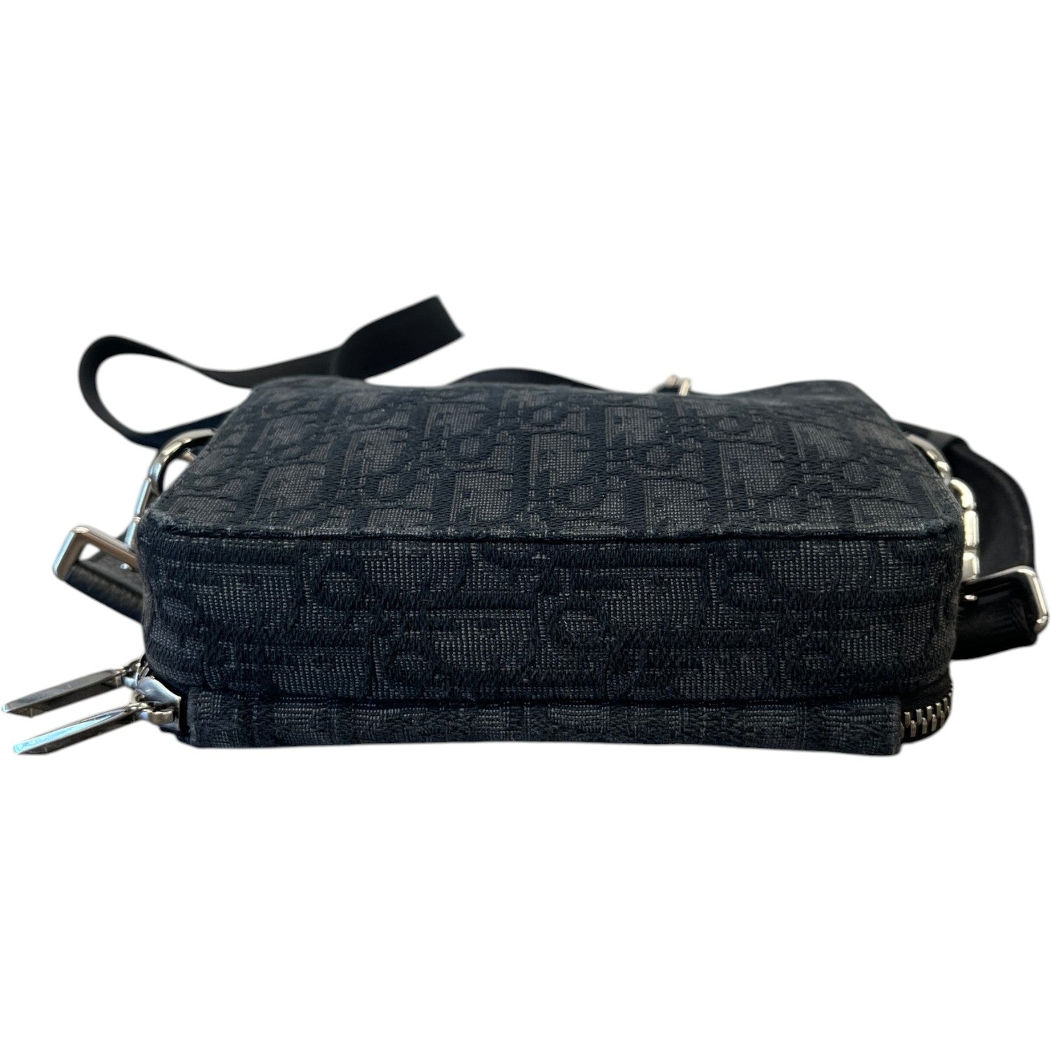 Men's Oblique Jacquard Zipped Bag Black - Photo 6