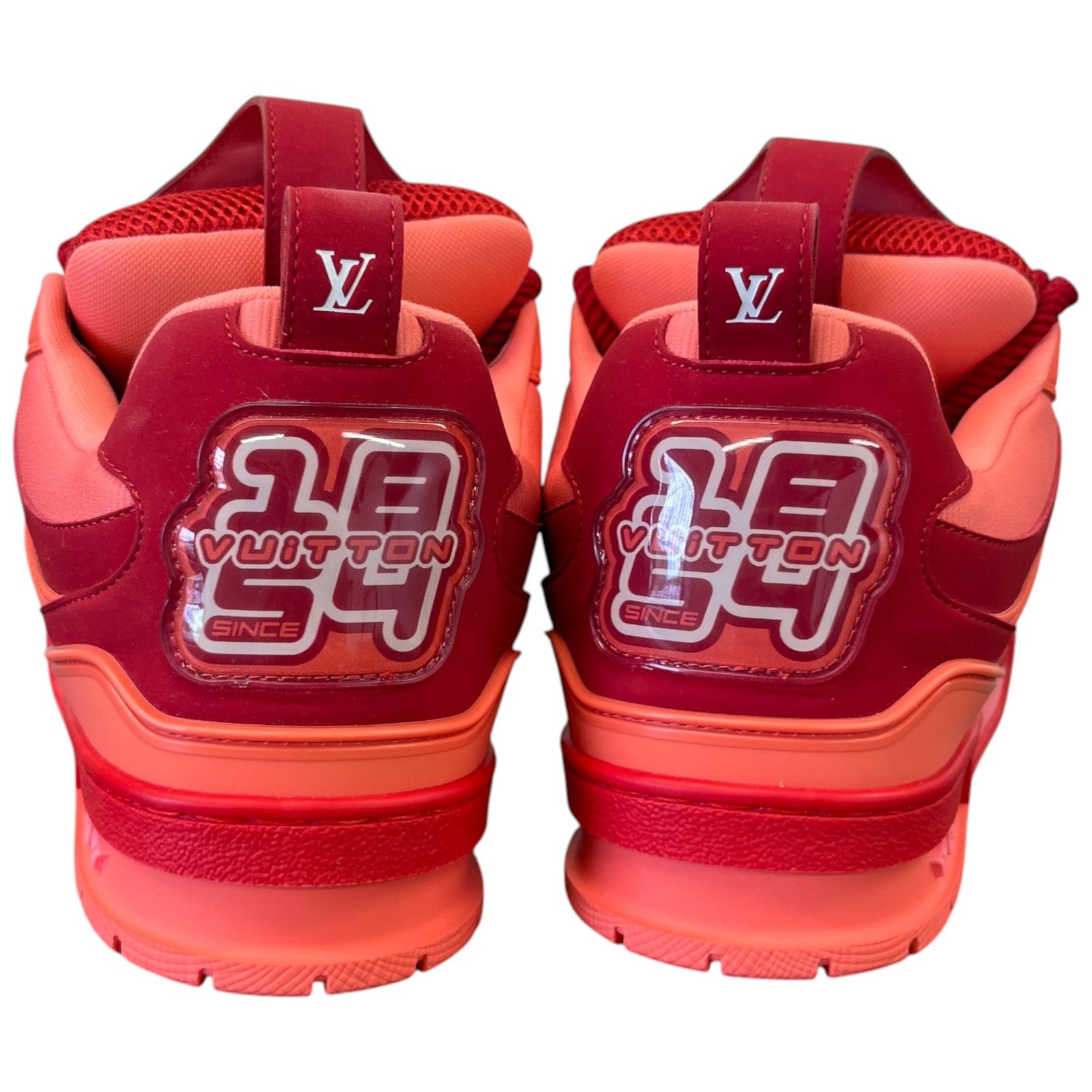 Men's Lv Skate Low Trainers Red Size EU 42 / UK 8 - Photo 7