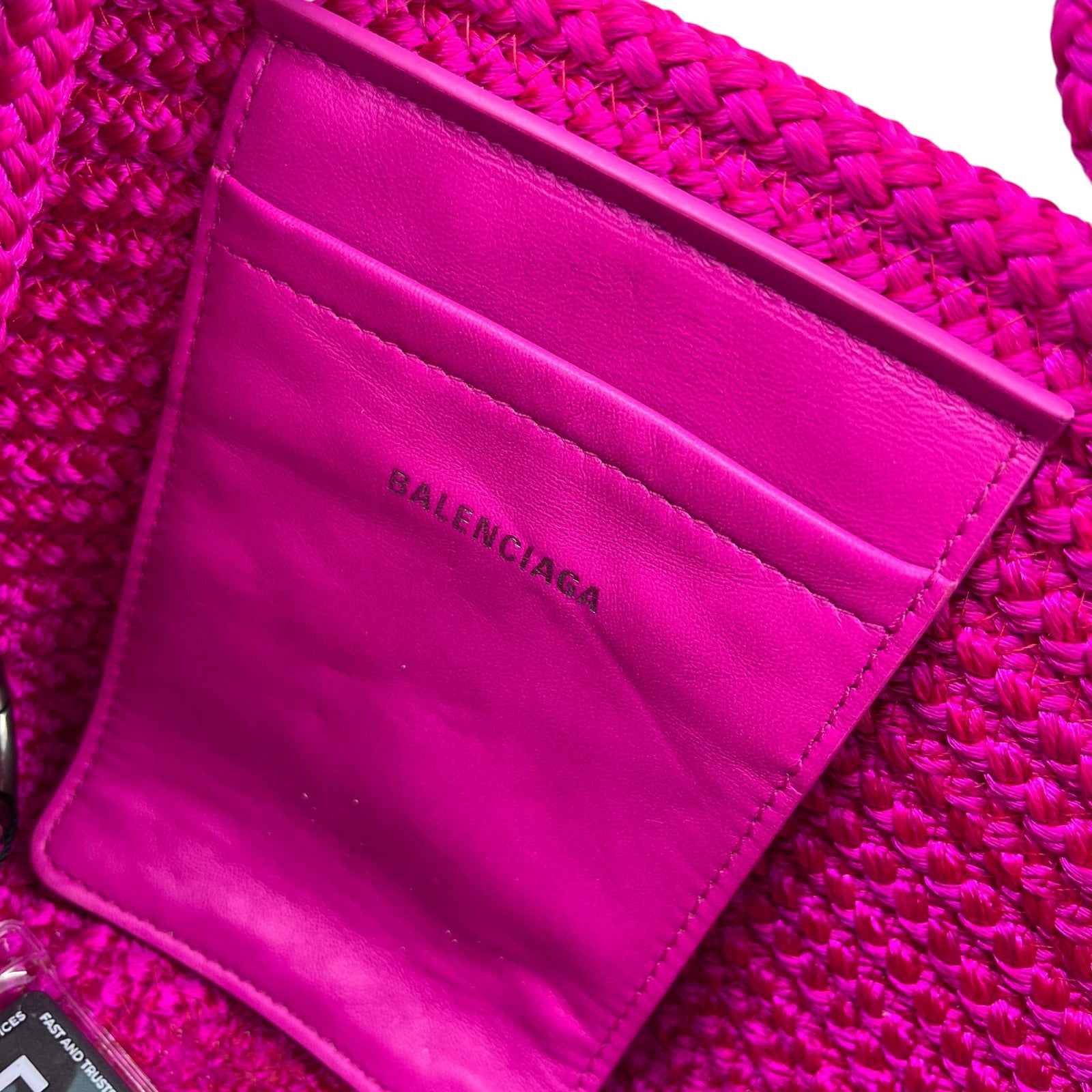 Women's Small Ibiza Basket Bag Pink - Photo 8