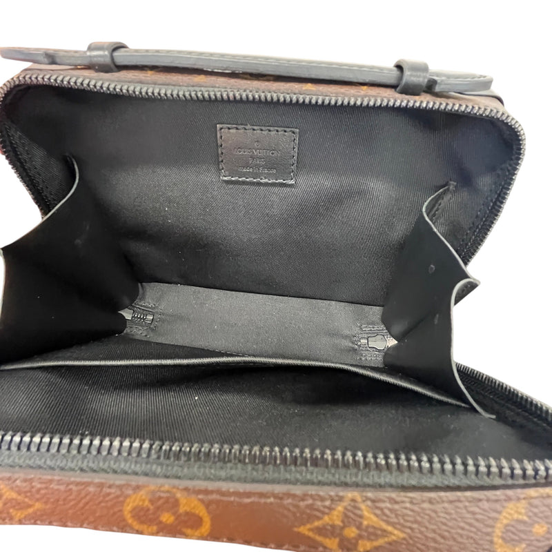 Men's Soft Trunk Monogram Macassar Messenger Bag Brown