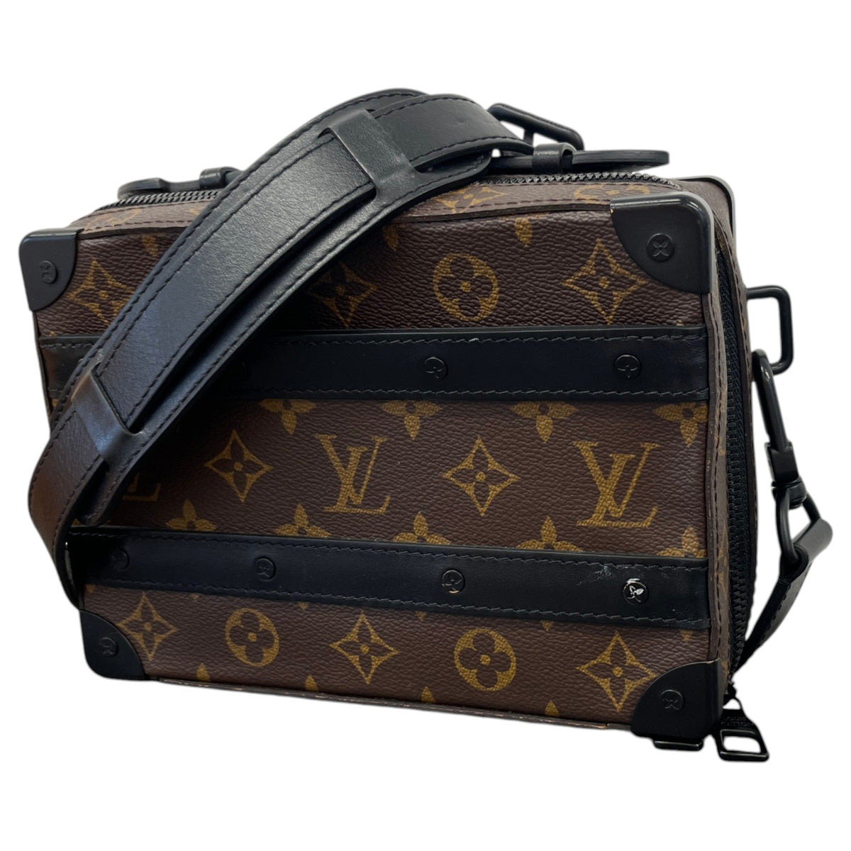 Men's Soft Trunk Monogram Macassar Messenger Bag Brown - Photo 5