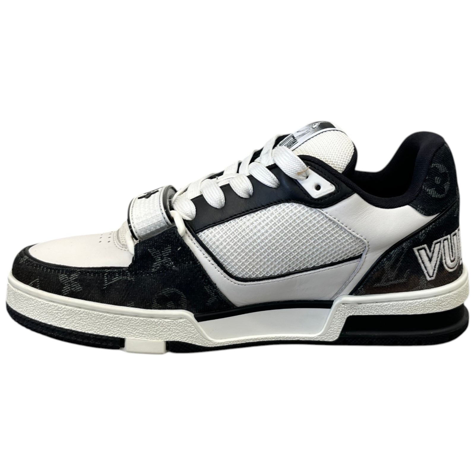 Men's Lv Denim Low Trainers Black Size EU 40.5 / UK 6.5 - Photo 2