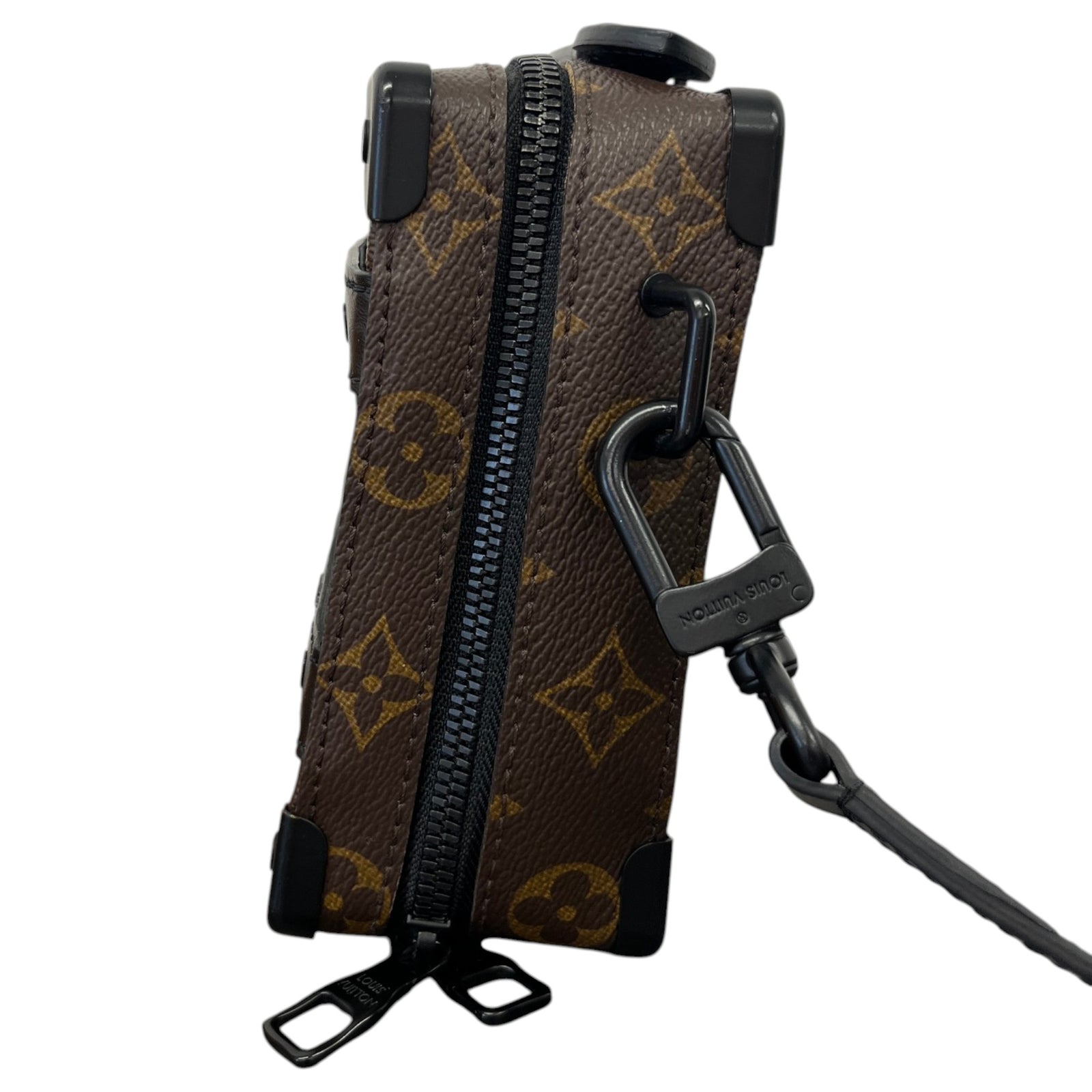 Men's Soft Trunk Monogram Macassar Messenger Bag Brown - Photo 7
