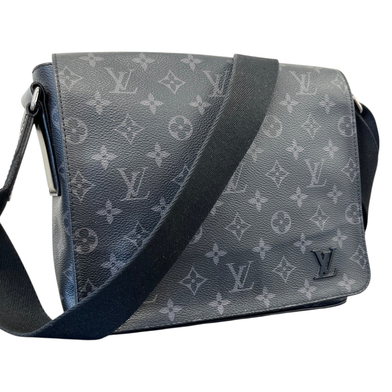 Men's Monogram Eclipse District PM Messenger Bag Black