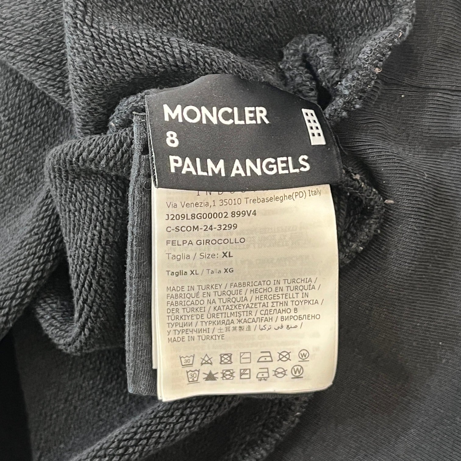 Men's X Palm Angels Tri-Patch Jumper Black Size XL - Photo 9