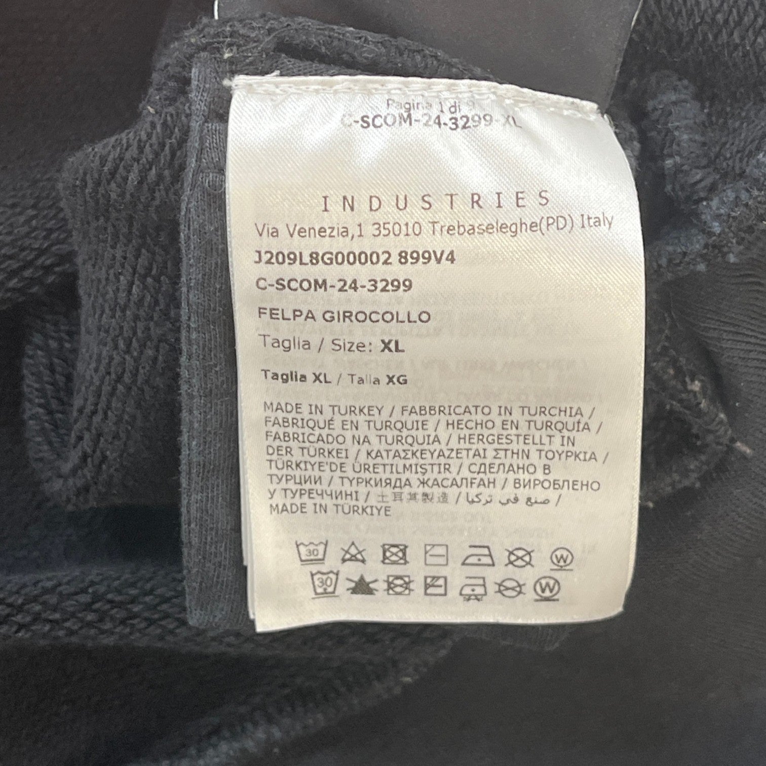Men's X Palm Angels Tri-Patch Jumper Black Size XL - Photo 10
