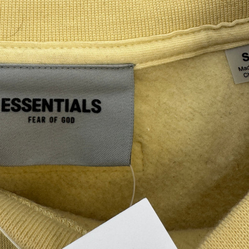 Men's Logo Print Sweatshirt Yellow Size S