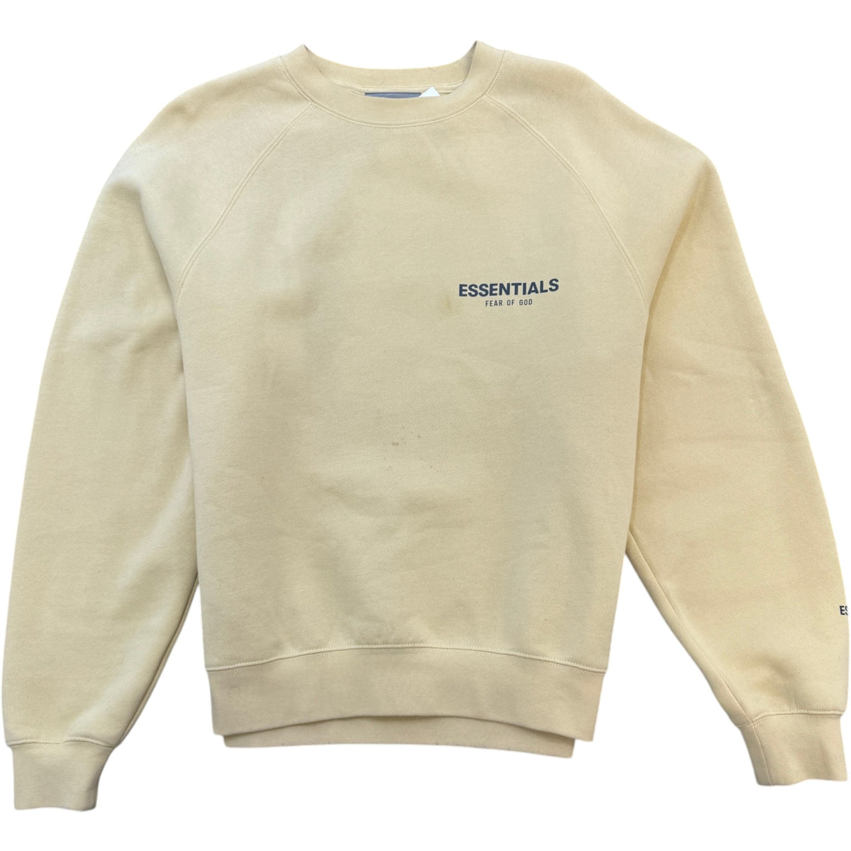 Men's Logo Print Sweatshirt Yellow Size S - Photo 1