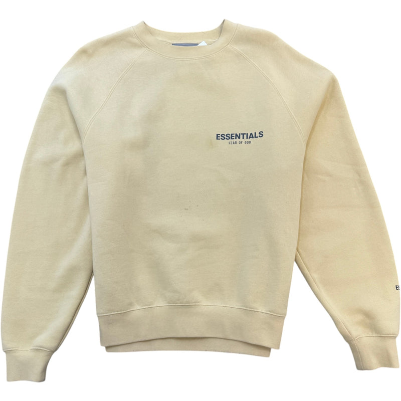 Men's Logo Print Sweatshirt Yellow Size S