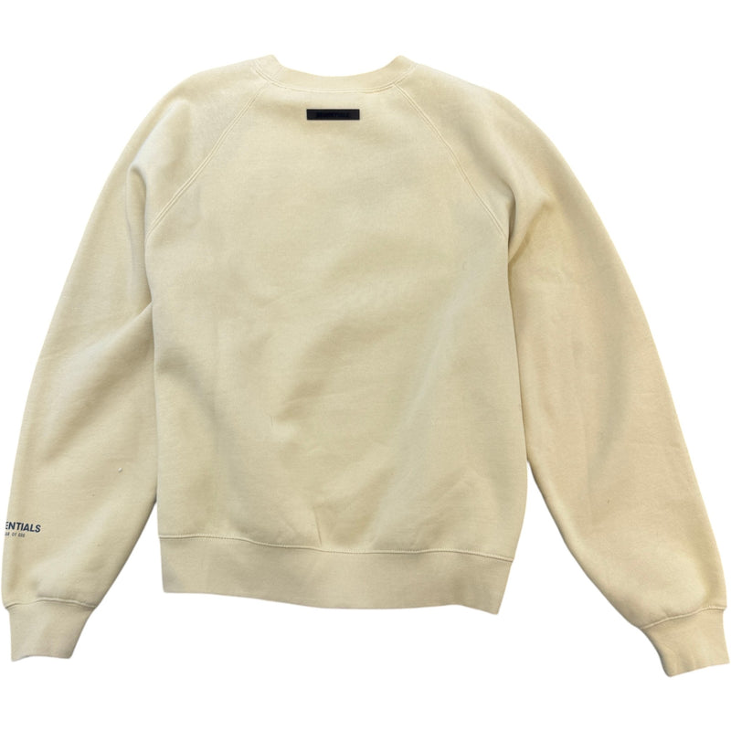 Men's Logo Print Sweatshirt Yellow Size S