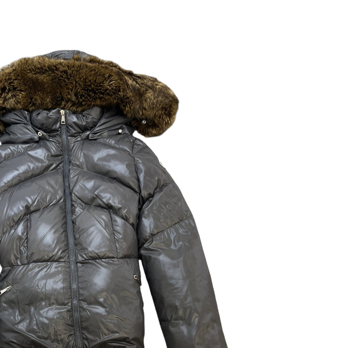 Women's Latiue Down Jacket Grey Size 2 / UK 12 - Photo 3