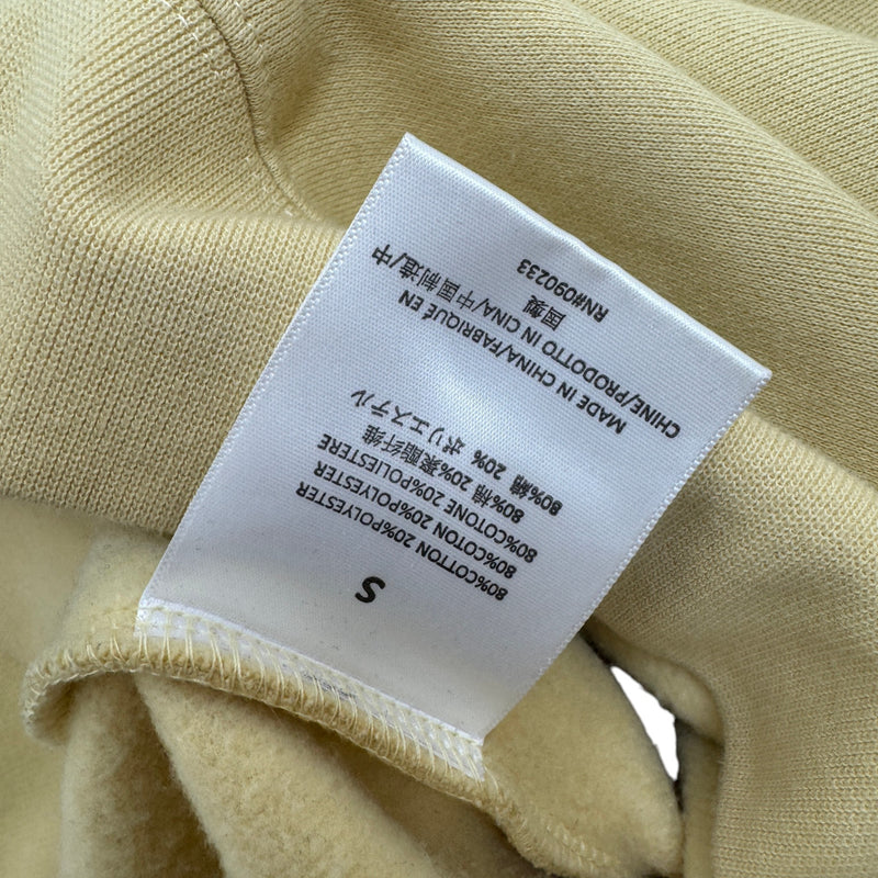 Men's Logo Print Sweatshirt Yellow Size S