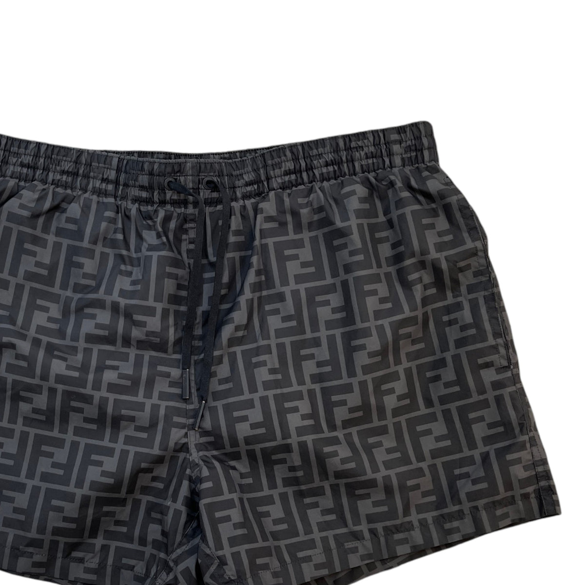 Men's FF Logo Swim Shorts Black Size S / W30 - Photo 3