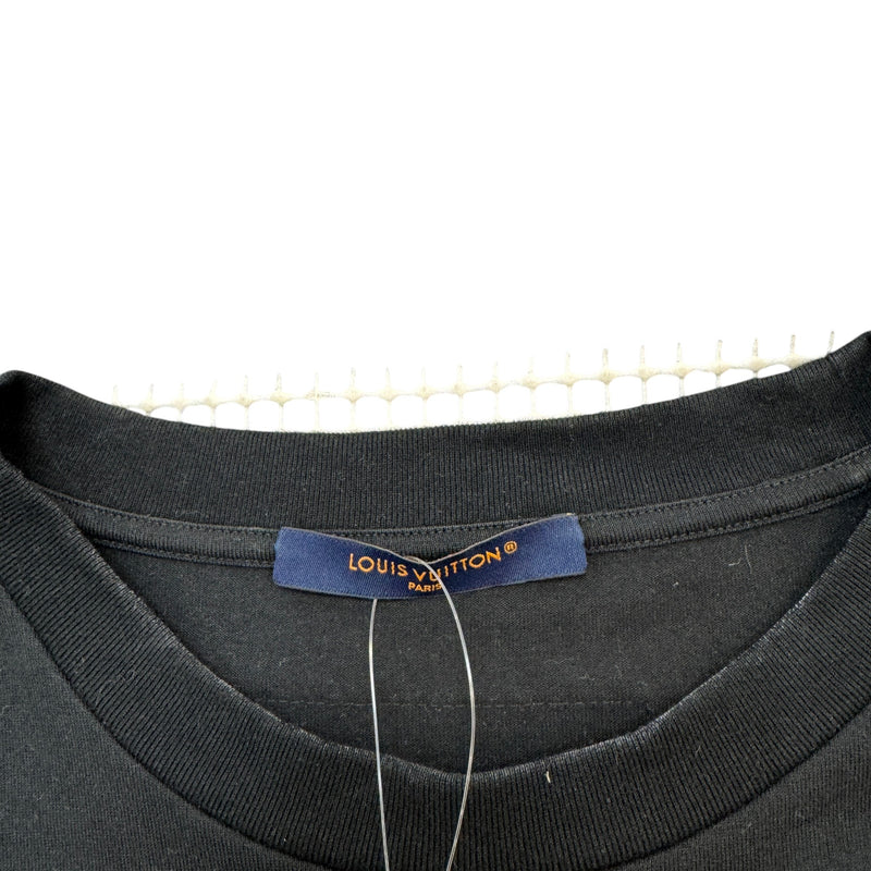 Men's Embossed Logo T-Shirt Black Size L