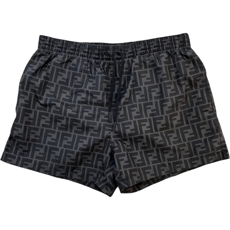 Men's FF Logo Swim Shorts Black Size S / W30