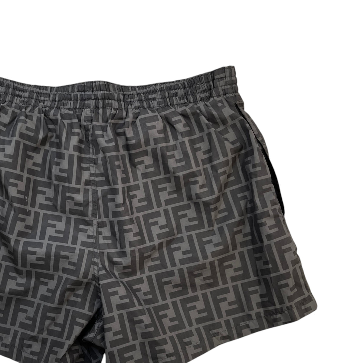 Men's FF Logo Swim Shorts Black Size S / W30 - Photo 4