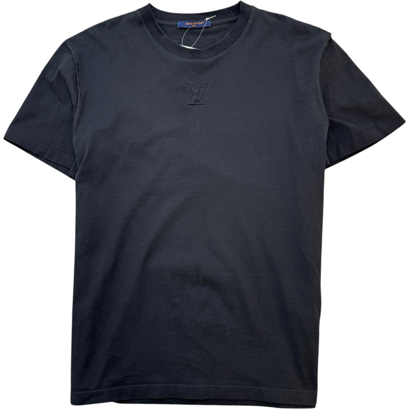 Men's Embossed Logo T-Shirt Black Size L