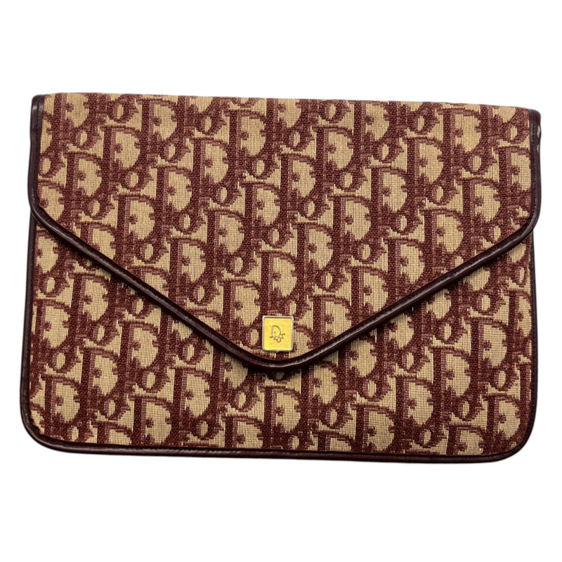 Women's Oblique Monogram Envelope Clutch Burgundy