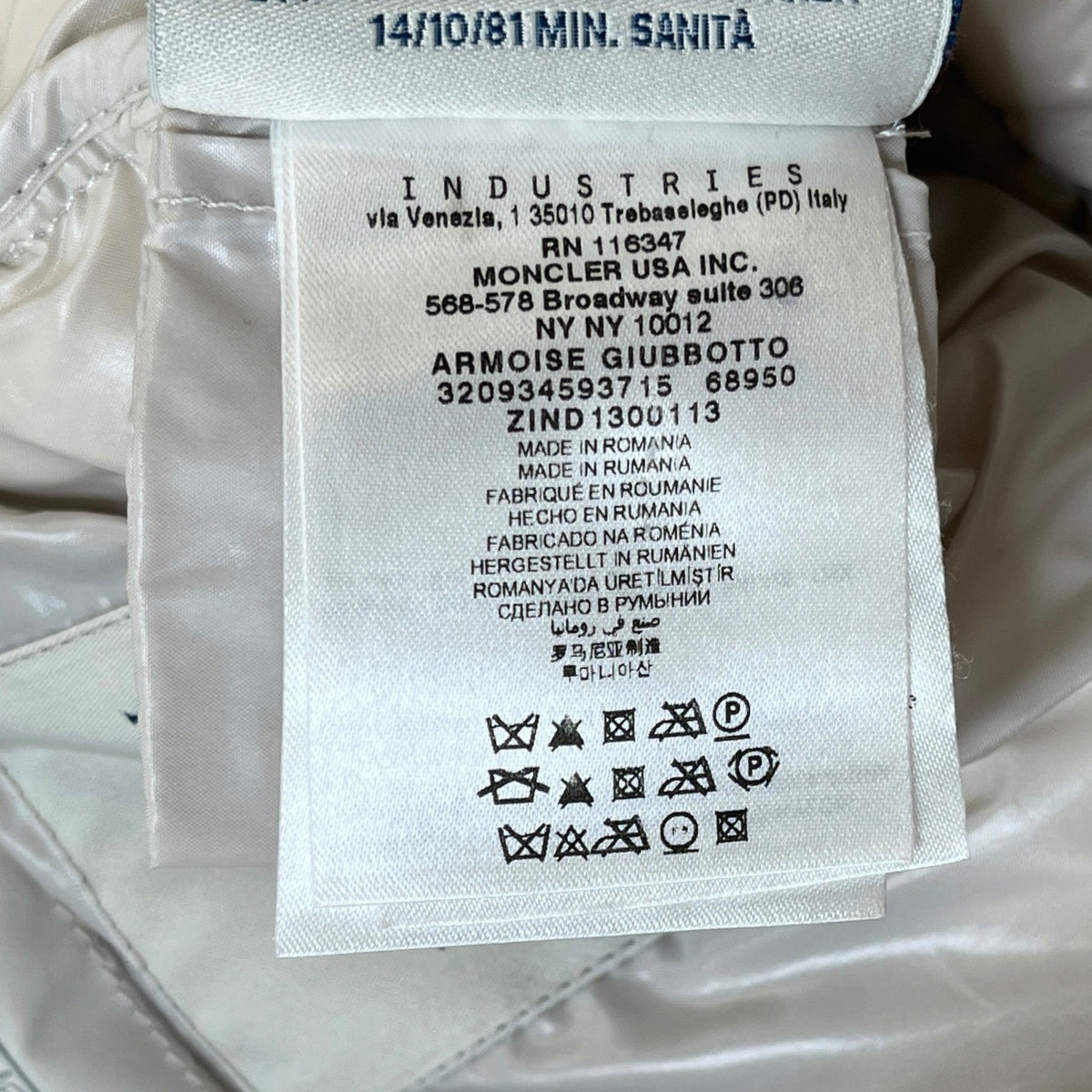 Women's Armoise Down Jacket Cream Size 1 / UK 10 - Photo 6
