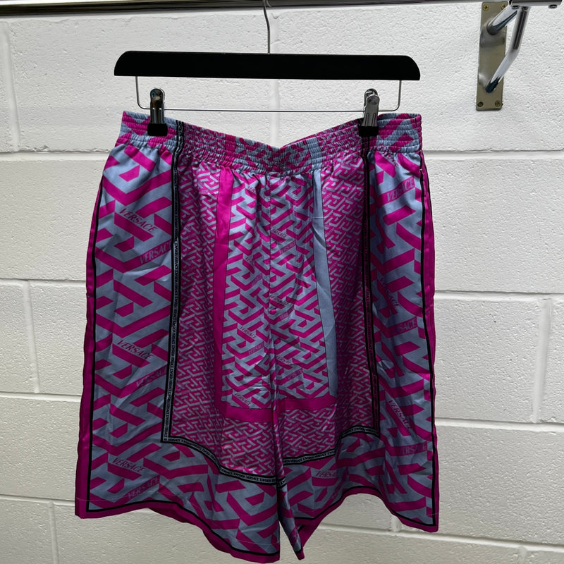 Men's La Greca Shorts Purple Size IT 48 / UK 32